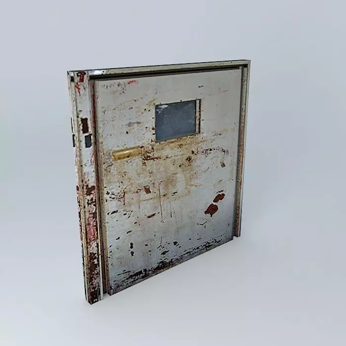 Resident Evil 4 Locked Metal Door 3D model_0