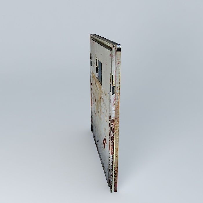 Resident Evil 4 Locked Metal Door 3D model_2