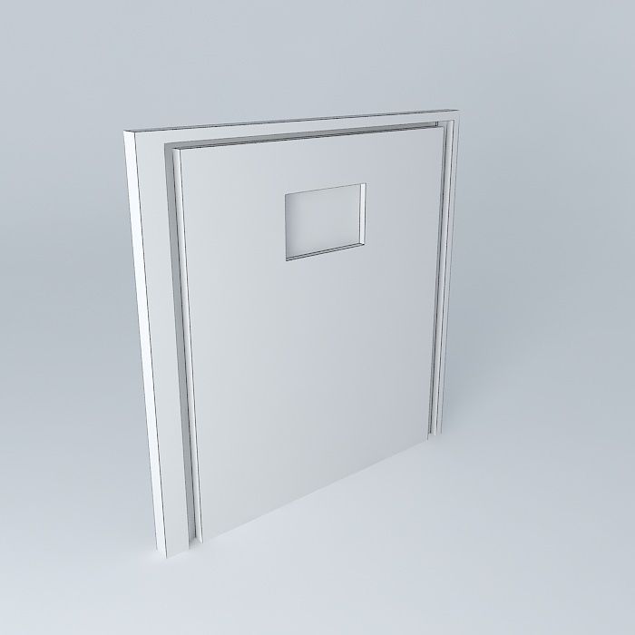 Resident Evil 4 Locked Metal Door 3D model_3