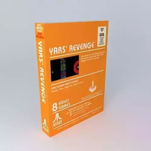 Atari 2600 Yars Revenge Boxed Game NTSC Version 3D model