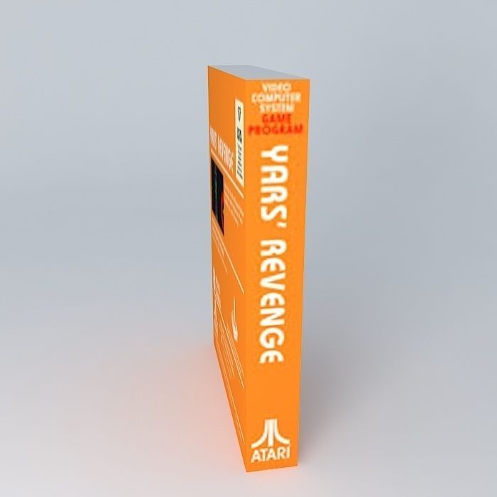 Atari 2600 Yars Revenge Boxed Game NTSC Version 3D model_2