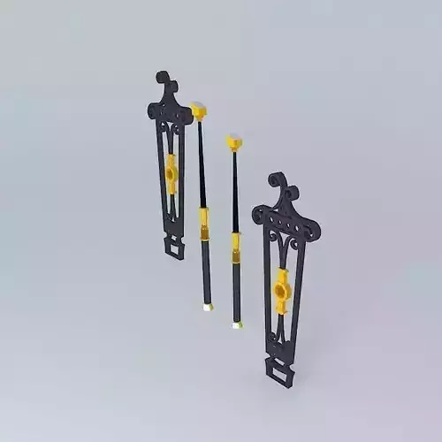 The Grand Staircase Banister Segments 3D model