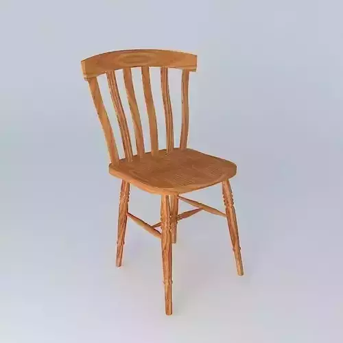 Chair wooden Free 3D model