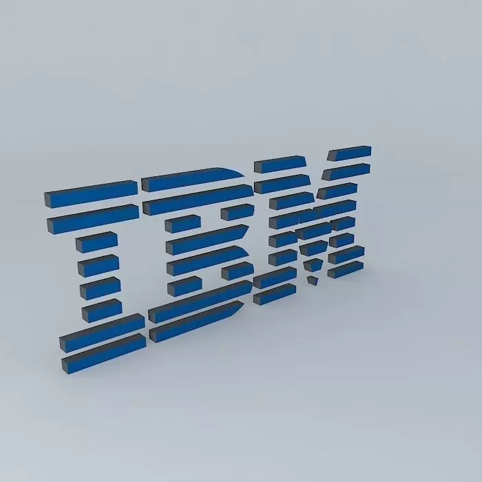 IBM Logo 3D model