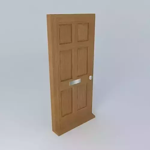 Door wooden Free 3D model