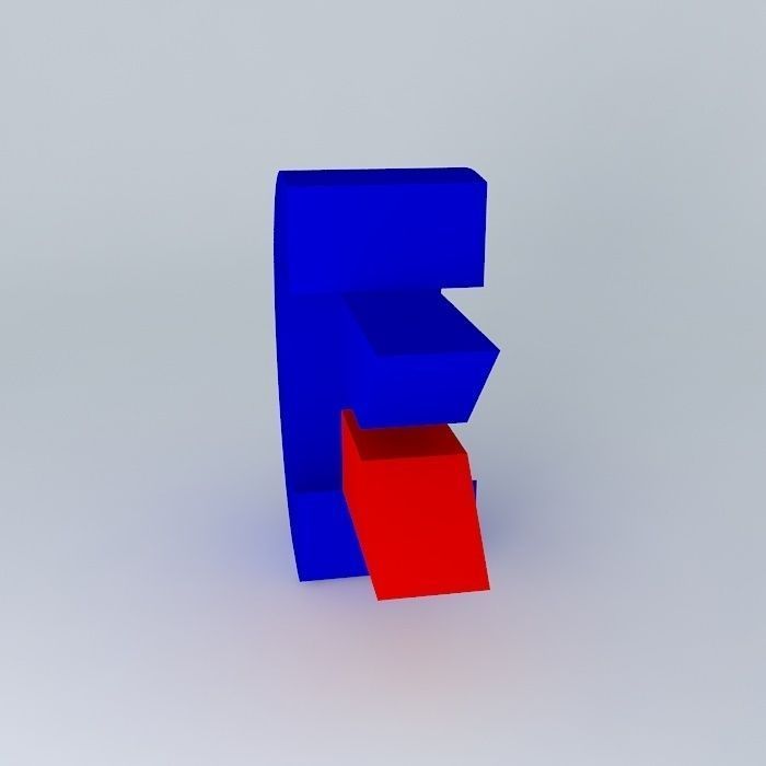 Commodore International Company Logo 3D model_2