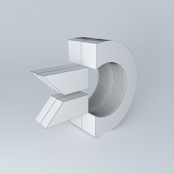 Commodore International Company Logo 3D model_4