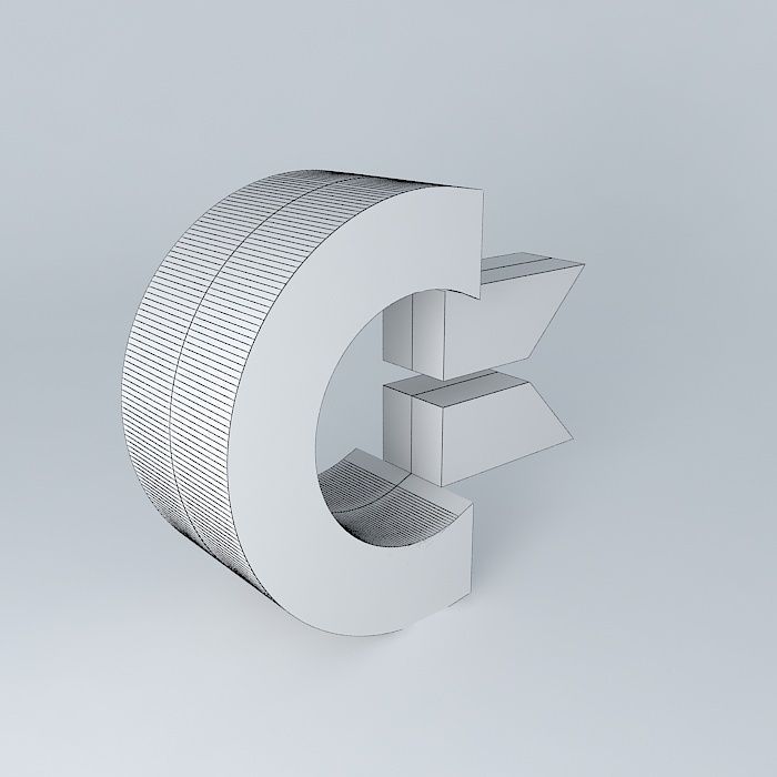 Commodore International Company Logo 3D model_3