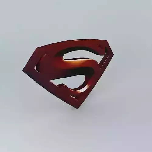 Superman Logo 3D model