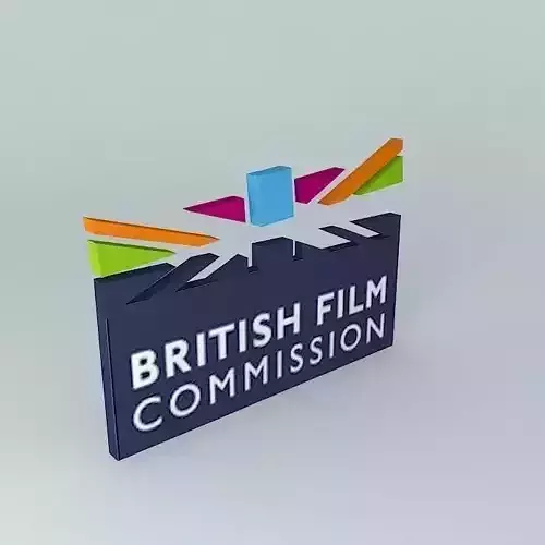 British Film Commission Logo 3D model