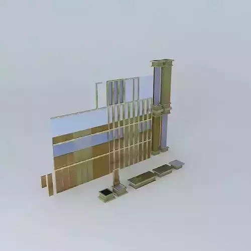 Stone and Wood Architecture Set