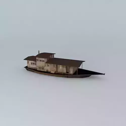 Huizhou Tanka people boat Free 3D model