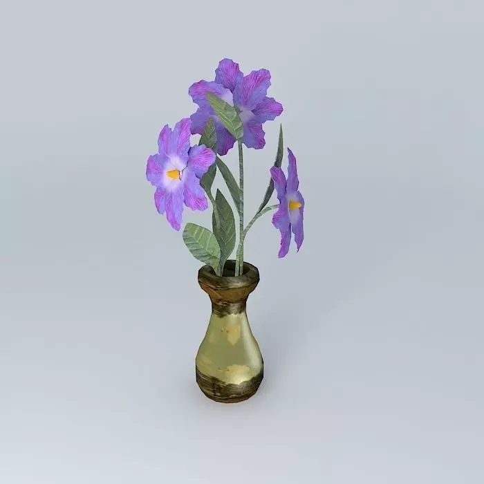 Flowers in a vase Free 3D model