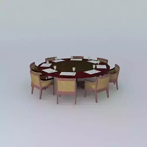 Round Table Free 3D model