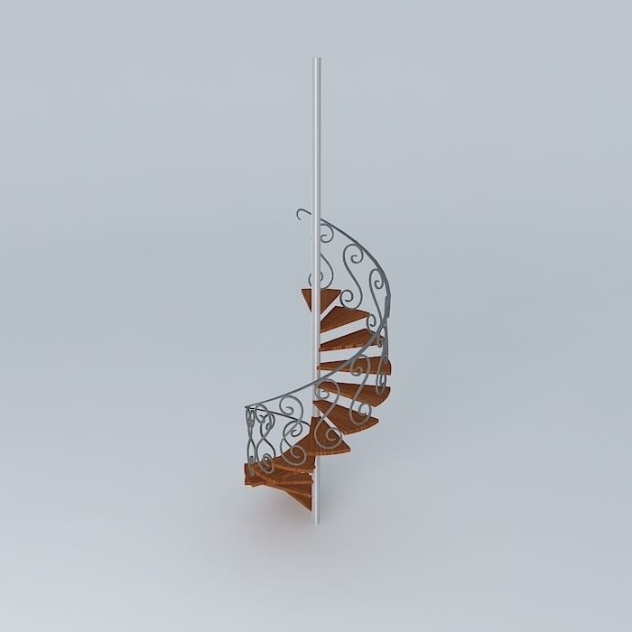Spiral Staircase Free 3D model_2