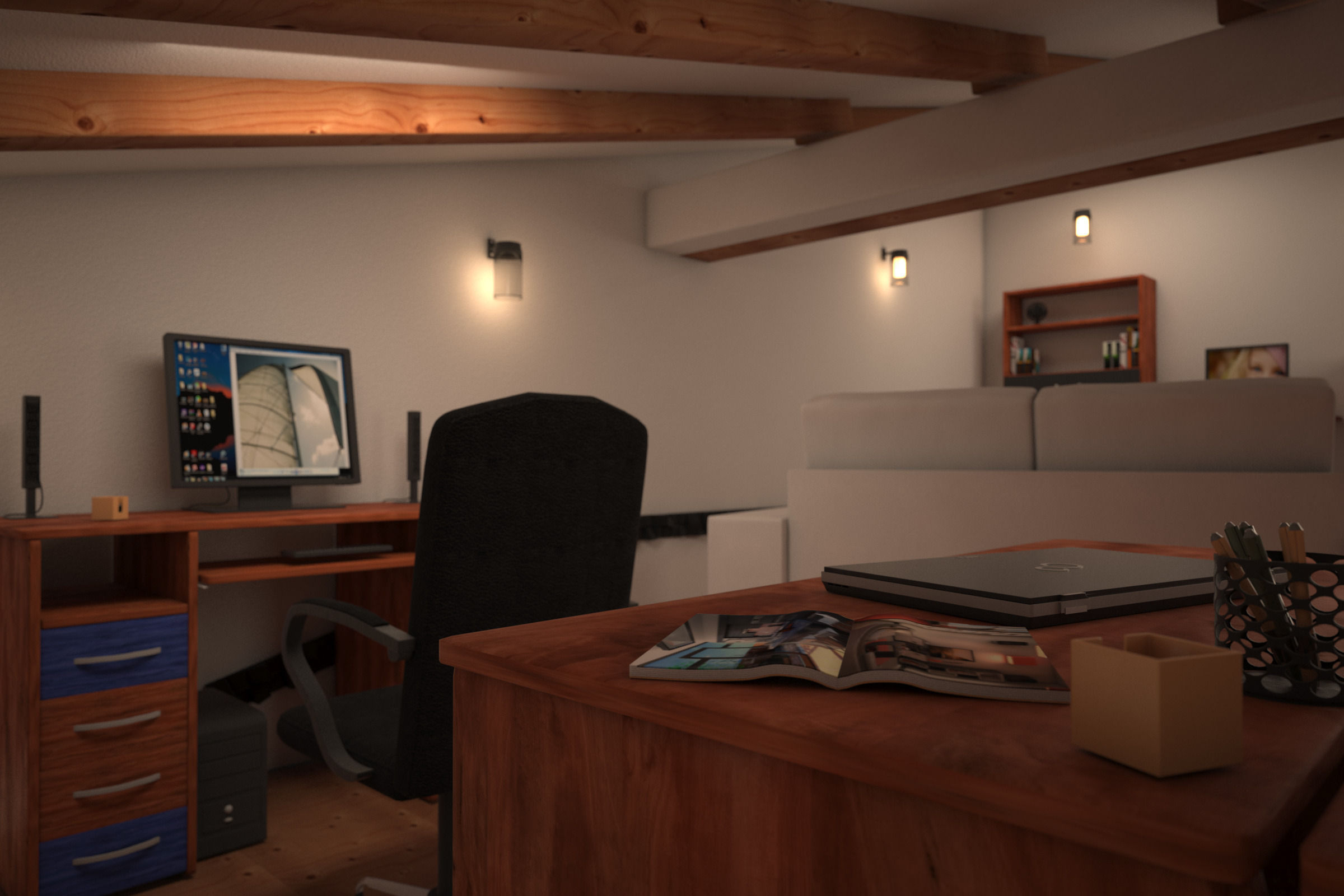 PR Attic 01 3D model_10