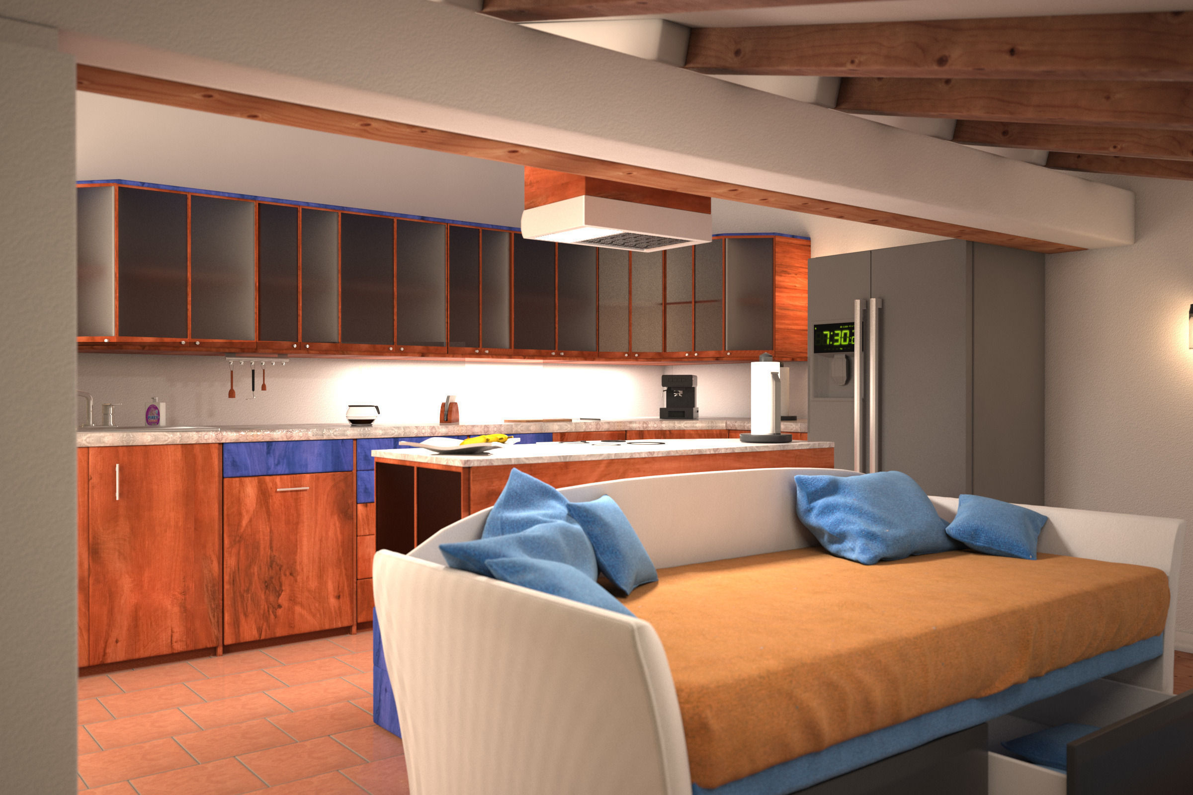 PR Attic 01 3D model_1
