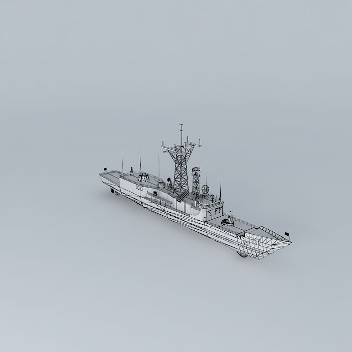 Cheng Kung class frigate ROCS FFG 1107 Free 3D model_3