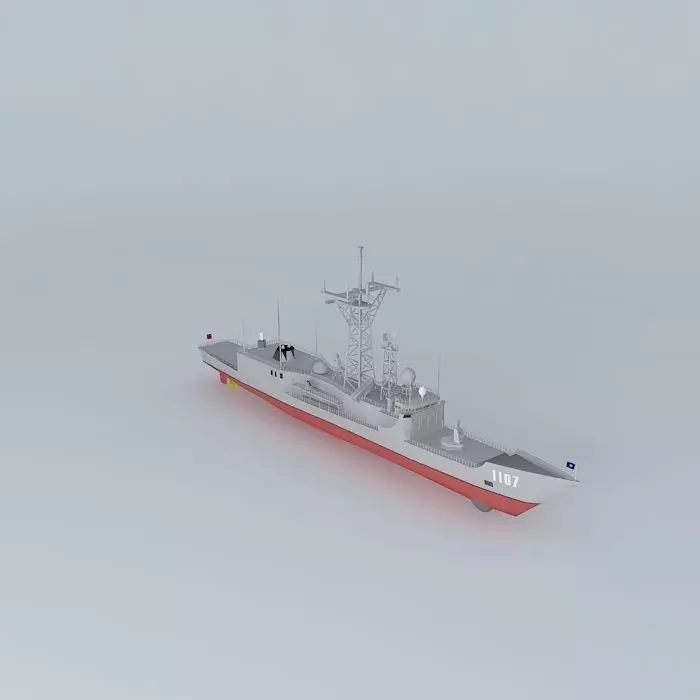 Cheng Kung class frigate ROCS FFG 1107 Free 3D model_0