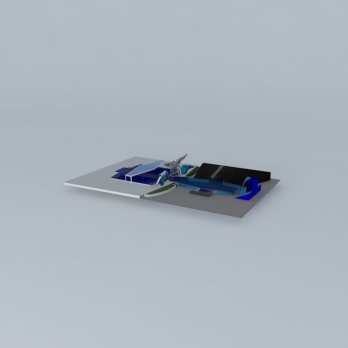 Shamu Stadium SeaWorld San Antonio 3D model_2