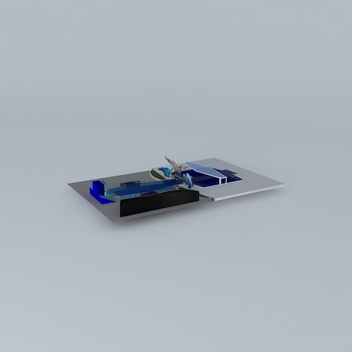 Shamu Stadium SeaWorld San Antonio 3D model_1