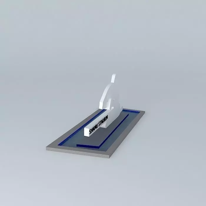 SeaWorld Orlando Shamu Stadium Fountain 3D model_0