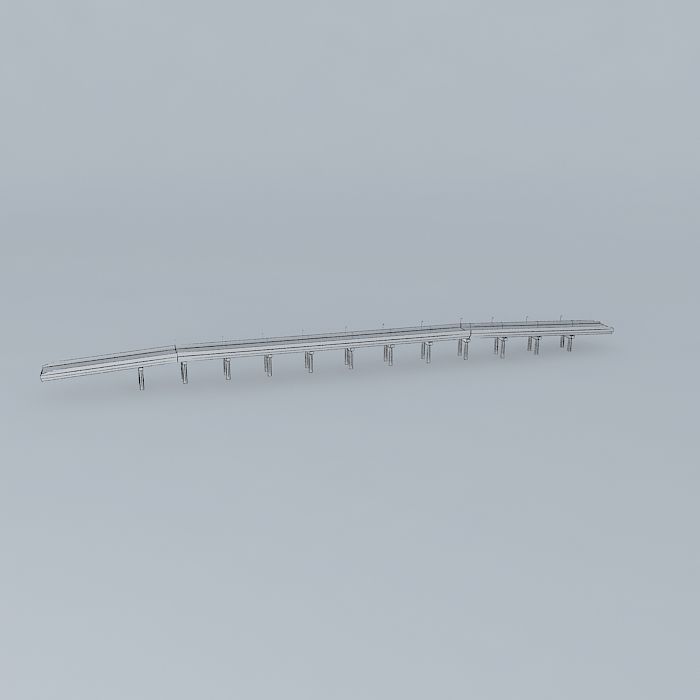 Pingtung Woodside Bridge Free 3D model_4