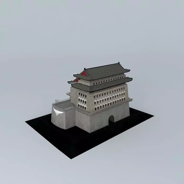 Beijing Zhengyang watchtower Free 3D model