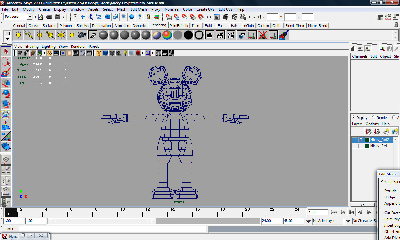 Mickey Mouse AAA Low-poly 3D model_8