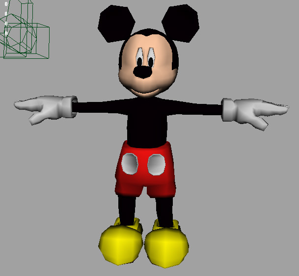 Mickey Mouse AAA Low-poly 3D model_2