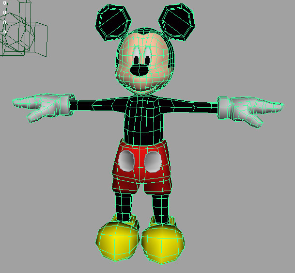 Mickey Mouse AAA Low-poly 3D model_3