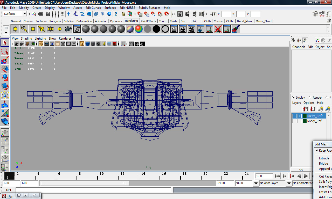Mickey Mouse AAA Low-poly 3D model_10
