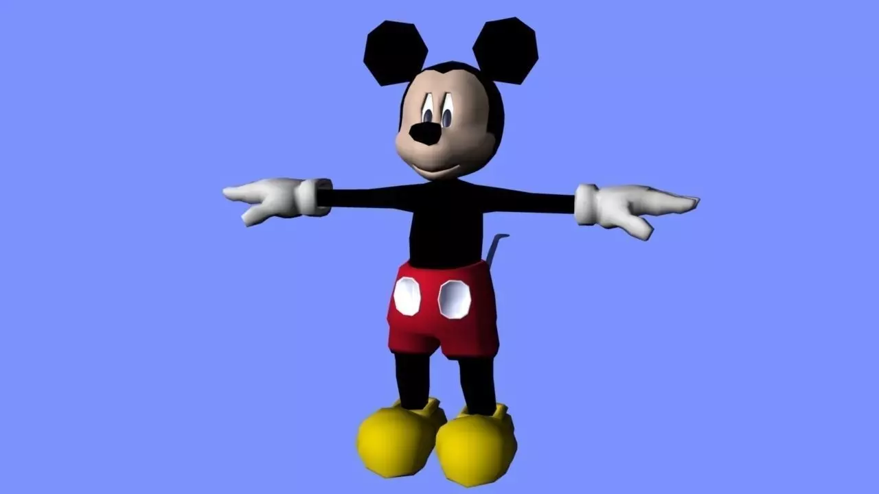 Mickey Mouse AAA Low-poly 3D model_0