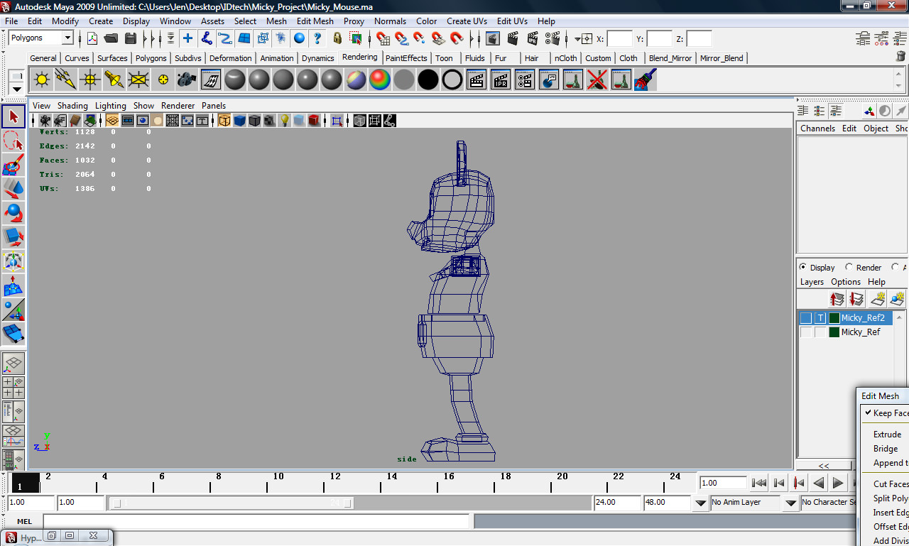 Mickey Mouse AAA Low-poly 3D model_9