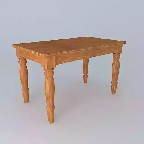 Old wooden table Free 3D model