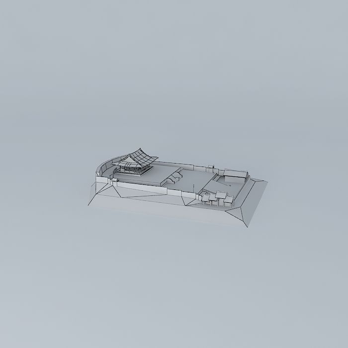 Suwon dongjangdae yeonmudae Dongjangdae Yeonmudae Hwaseong Fo... Free 3D model_3