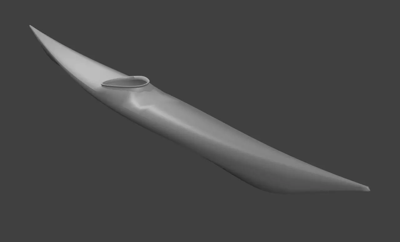 West Greenland Kayak Free 3D model_0
