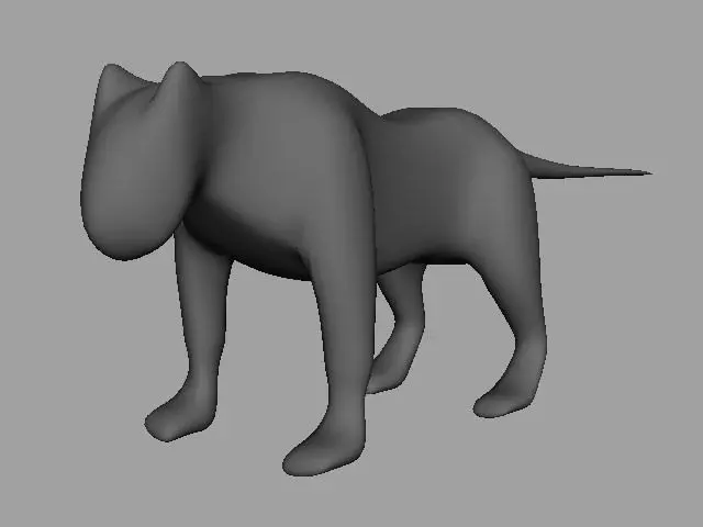 Low Poly Panther AAA Low-poly 3D model