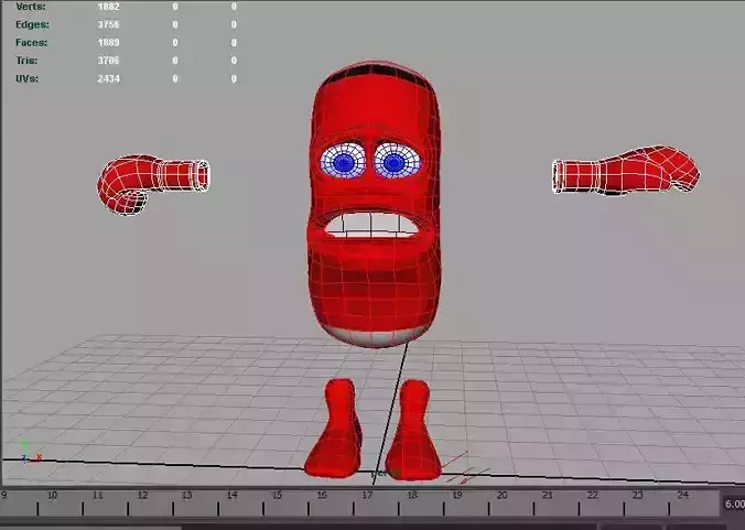 Punchy AAA Low-poly 3D model