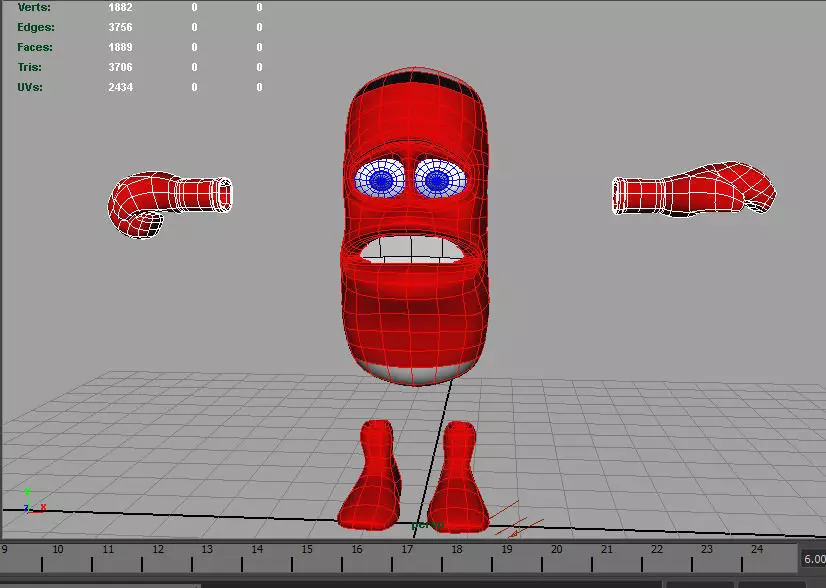 Punchy AAA Low-poly 3D model