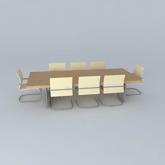 Conference Table Free 3D model_2