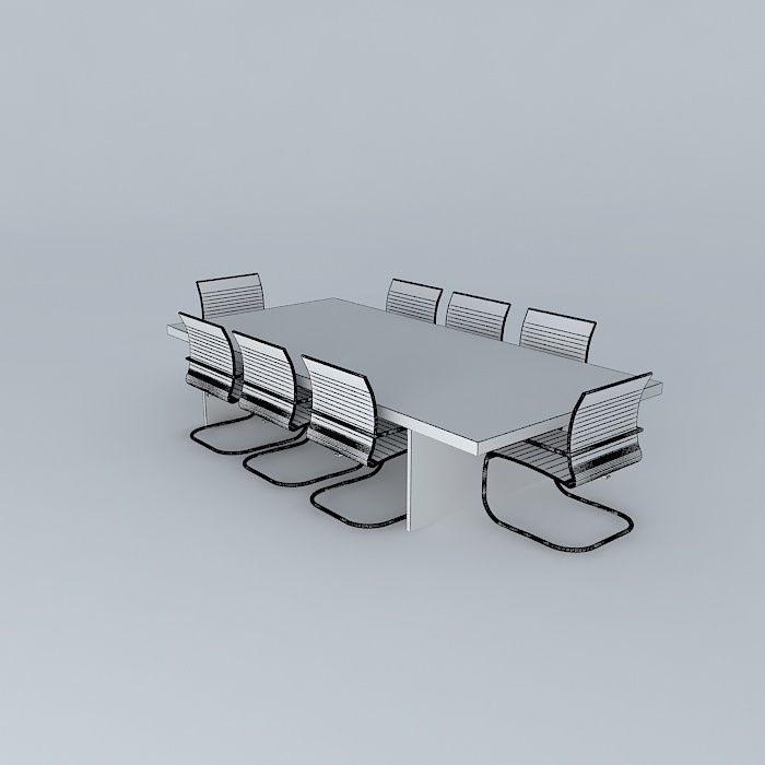 Conference Table Free 3D model_3