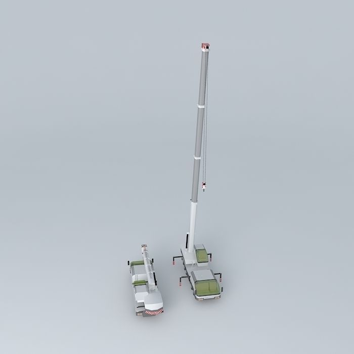 Crane Truck Free 3D model_2