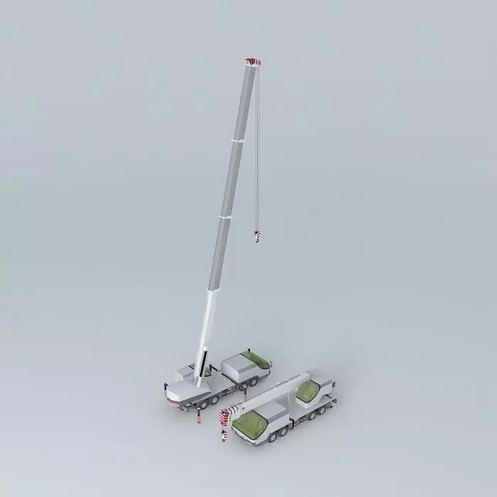 Crane Truck Free 3D model_0