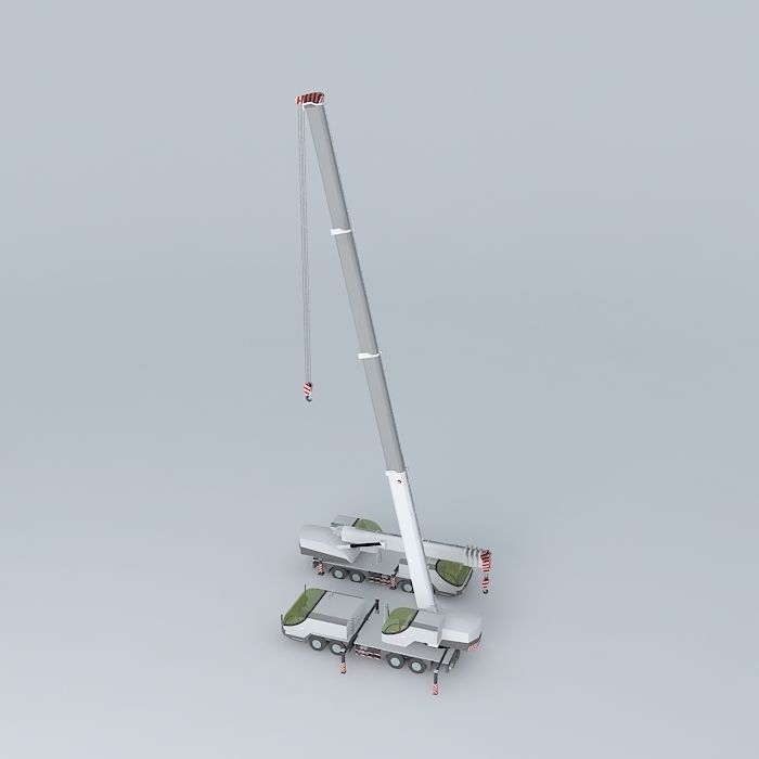 Crane Truck Free 3D model_1