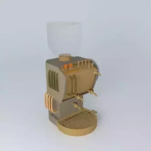 Steampunk steam Coffee Machine Free 3D model