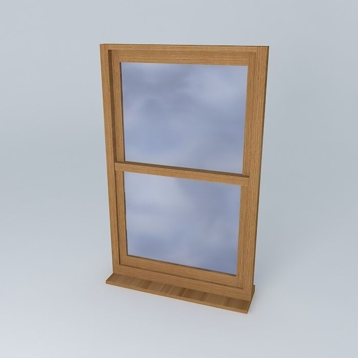 2 part window Free 3D model_1