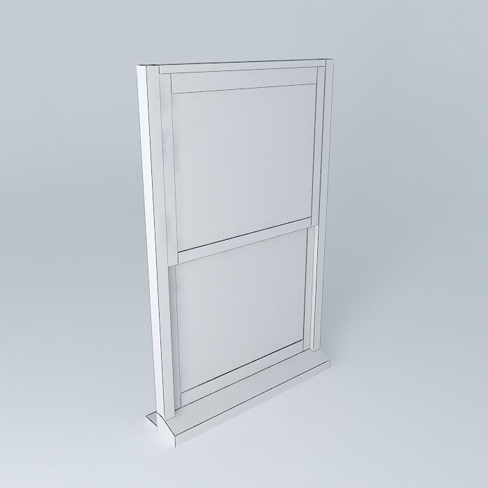 2 part window Free 3D model_3