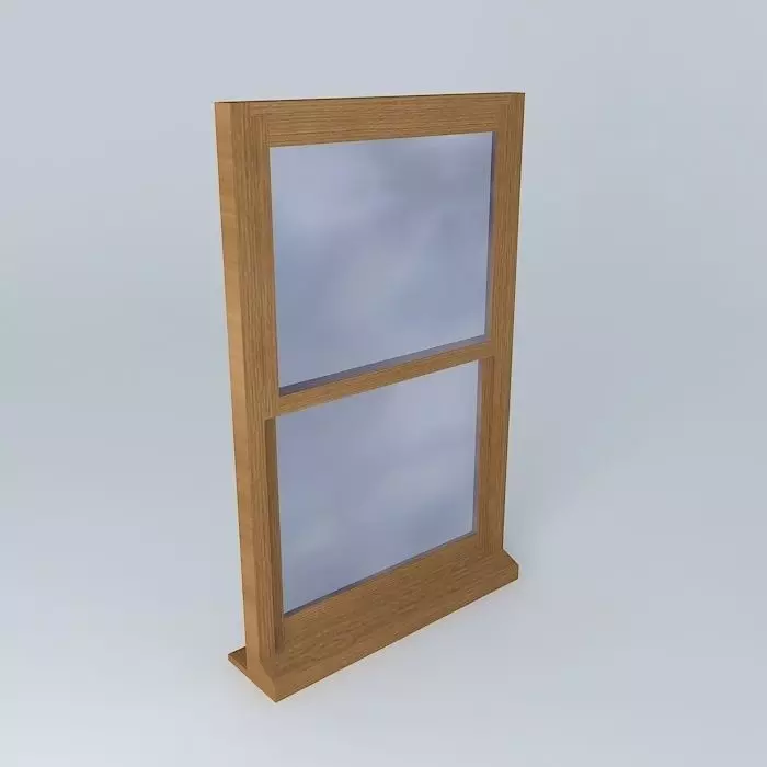 2 part window Free 3D model_0