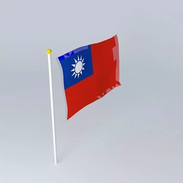 Flag of Taiwan Free 3D model_0